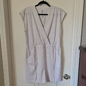 Athleta Cream And White Marlowe Romper